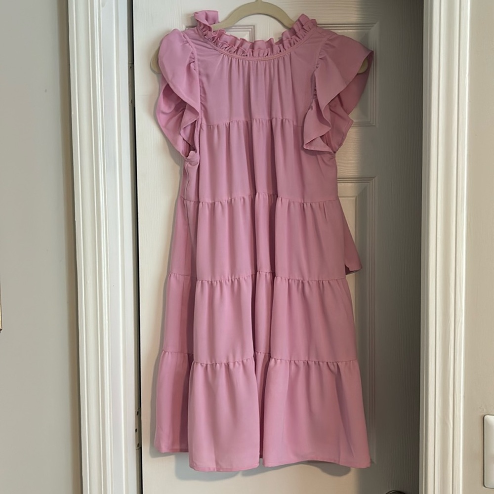 Pink dress with bow back
